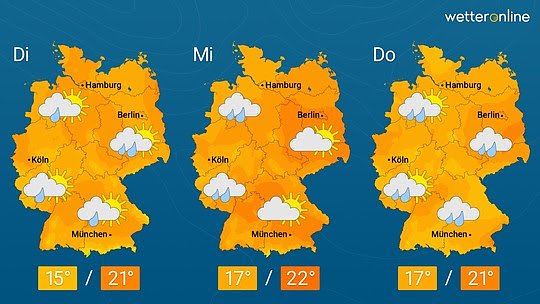 Deutschlandwetter (Foto: Wetteronline)