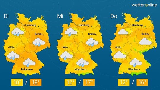 Wetterkarte (Foto: WetterOnline)