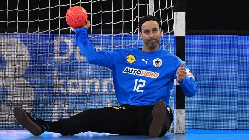 Der Lokalmatador in der Runde: Silvio Heinevetter, 206maliger Handballnationalspieler (Foto: H.Krause)