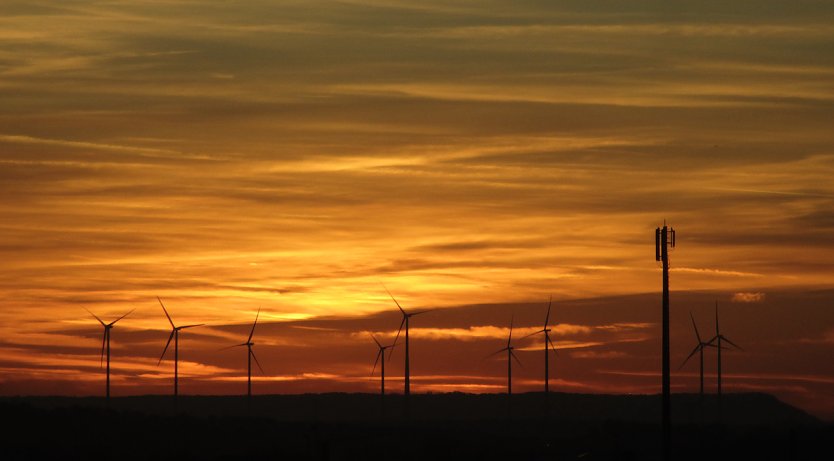 Sonnenuntergang von der Dachterrasse des Hotels Fürstenhof aus gesehen  (Foto: B.Thielbeer)