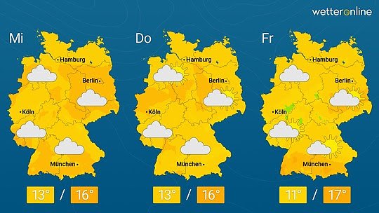 Wetterkarte (Foto: WetterOnline)