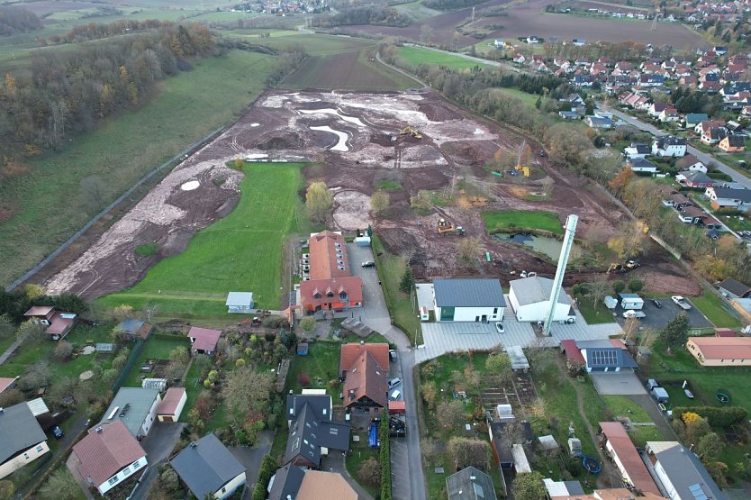 Baustelle Golfpark Neustadt von oben (Foto: Andreas Meyer)