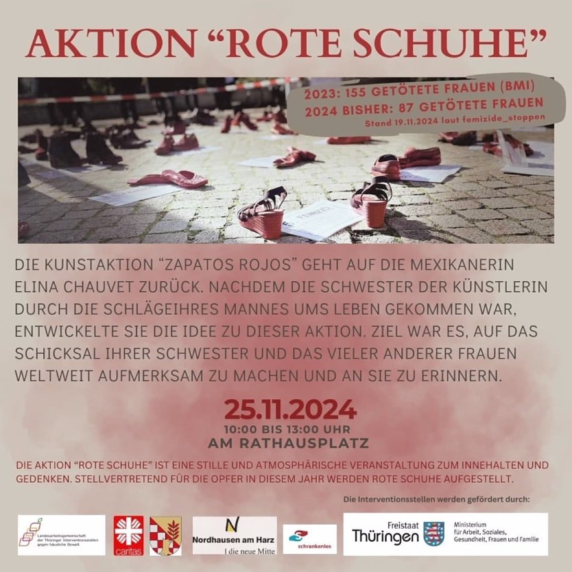 "Aktion Rote Schuhe"  (Foto: Stadt Nordhausen)