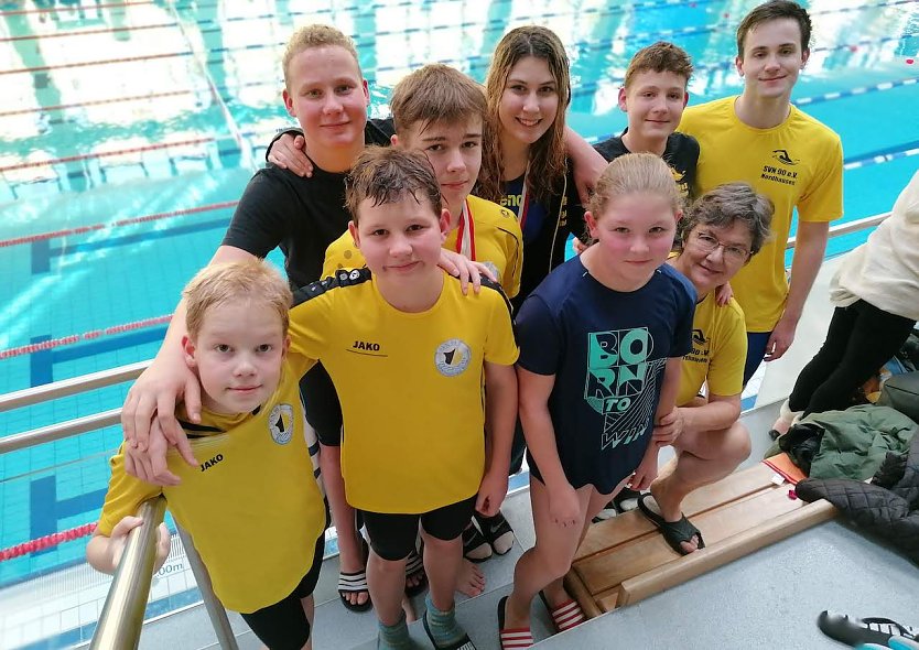 Insgesamt siebzehn Nordh&auml;user Schwimmer gingen in Erfurt an den Start (Foto: K.Berndt)