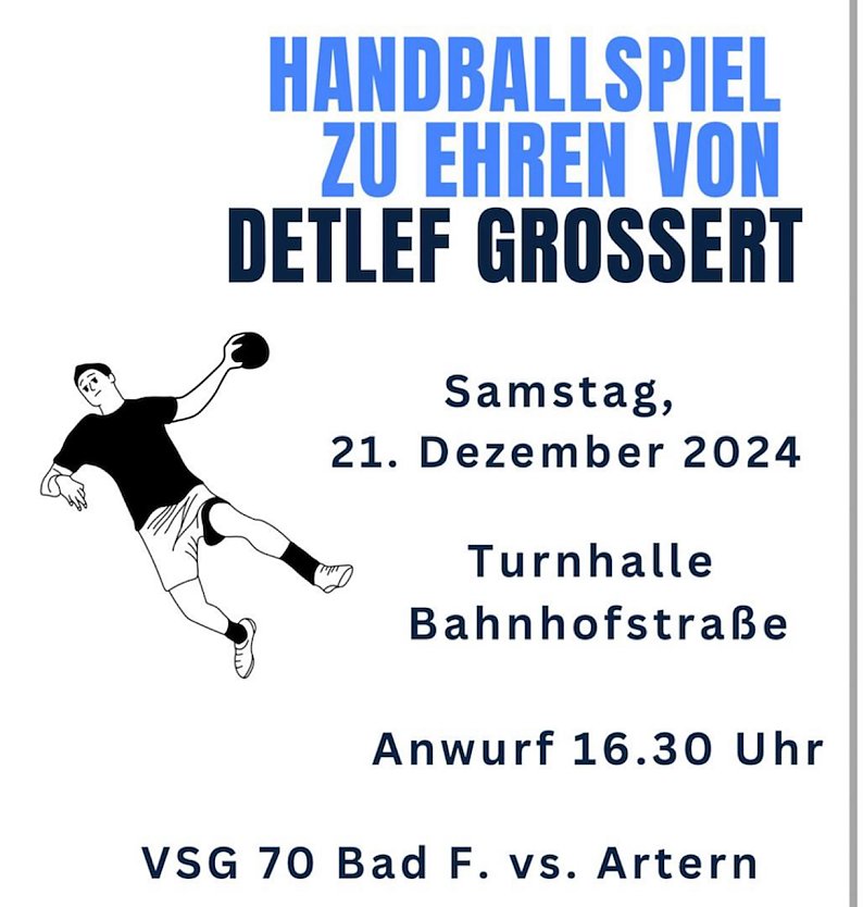 Handballspiel zu Ehren von Detlef Grossert (Foto: M. Strejc) Handballspiel zu Ehren von Detlef Grossert (Foto: M. Strejc)