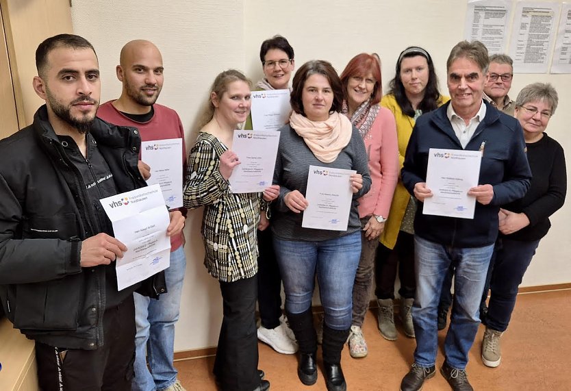 Erfolgreicher Kursabschluss (Foto: VHS)