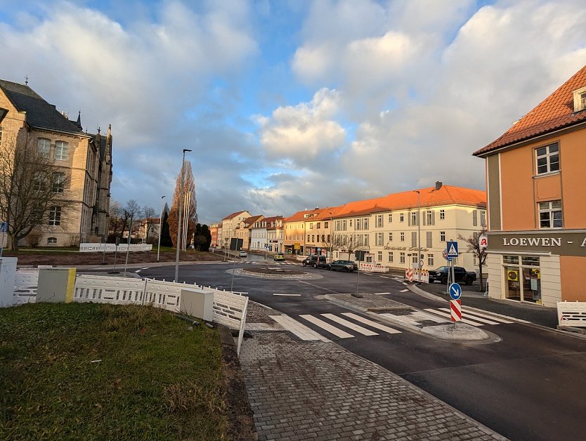 Kreisverkehr an der Kreuzung zwischen Alexander-Puschkin-Promenade und G&uuml;ntherstra&szlig;e  (Foto: Janine Skara)