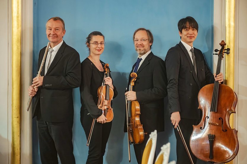 Mit Johannes Neubert, Sylvia Wepler, Tobias Hauer und Sangjun Lee (Foto: Marco Kneise)