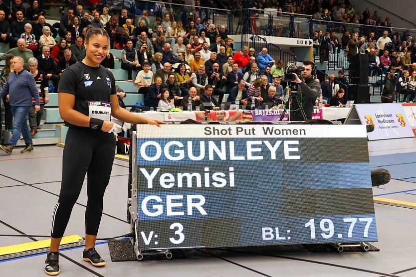 Yemisi Ogunleye zeigte in Nordhausen wieder Bestleistungen (Foto: LRA Nordhausen) Yemisi Ogunleye zeigte in Nordhausen wieder Bestleistungen (Foto: LRA Nordhausen)