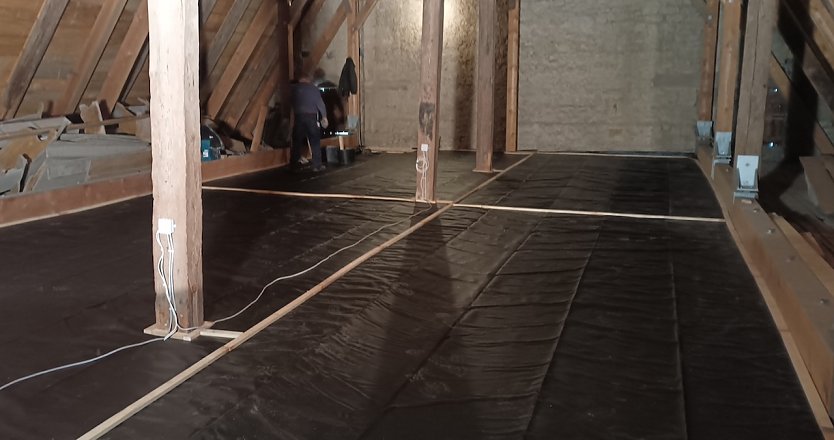 Dachboden St. Bonifatius Kirche nach der Sanierung (Foto: Thomas Noa (Landratsamt Kyffh&auml;userkreis))