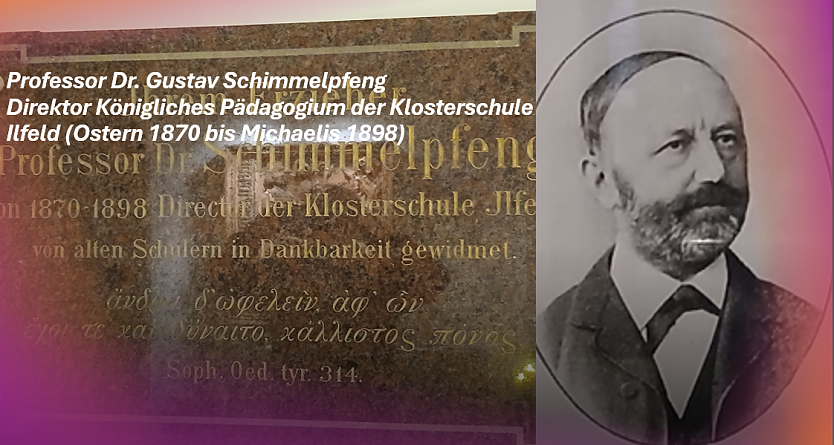 Prof. Dr. Schimmelpfeng - Gedenktafel in der Krypta in  Ilfeld (Foto: T.Sch&auml;fer)