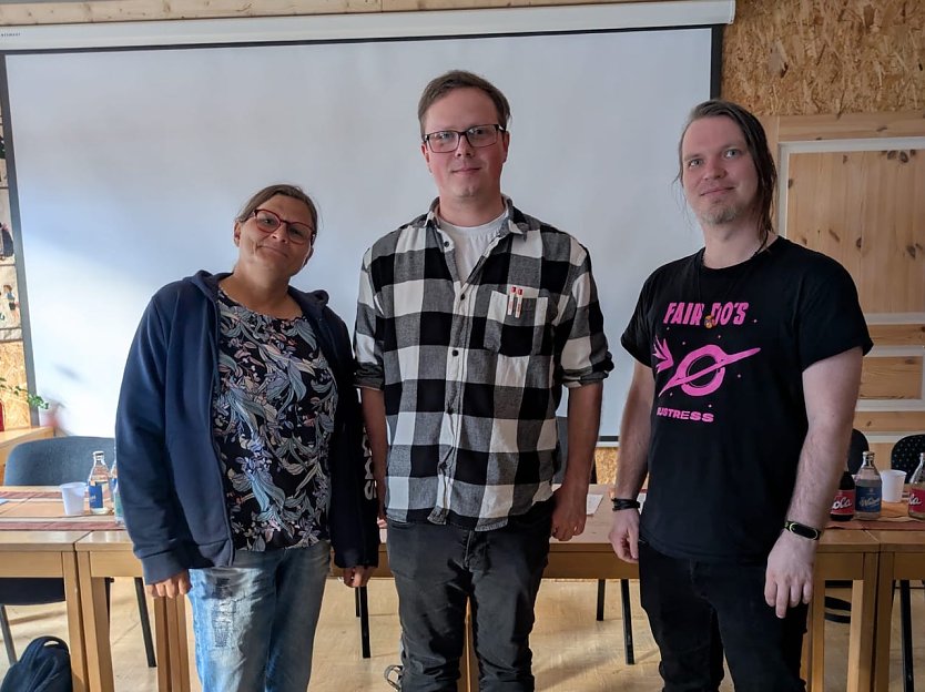 Der neue Vorstand. Von links: Angelika Kleinert (Vorstand), Tom Schieke (Vorsitzender), Pierre Lange (Vorstand) (Foto: Pierre Lange)