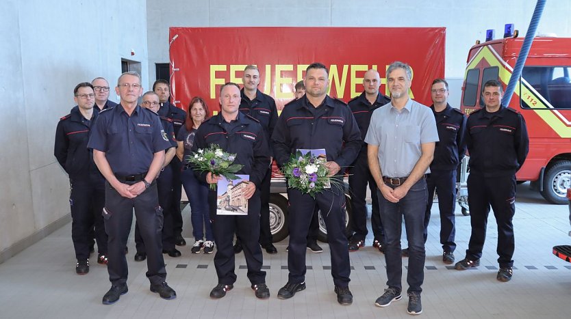 Toni Druselmann und Herrn Sebastian Rode wurden ebenfalls bef&ouml;rdert (Foto: Stadt Nordhausen)