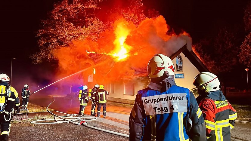 Brand in Brehme (Foto: Feuerwehr Teistungen/Silvio Dietzel)