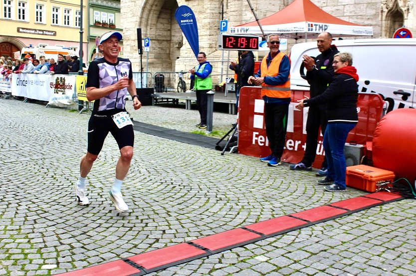 Als Dritter im Ziel: Sven Lehnert vom Moritzburger TV (Foto: Eva Maria Wiegand)