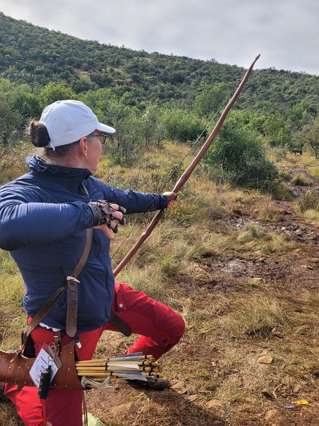 Susanne Walther beim Wettkampf in S&uuml;dafrika (Foto: Bowteam Nordhausen)