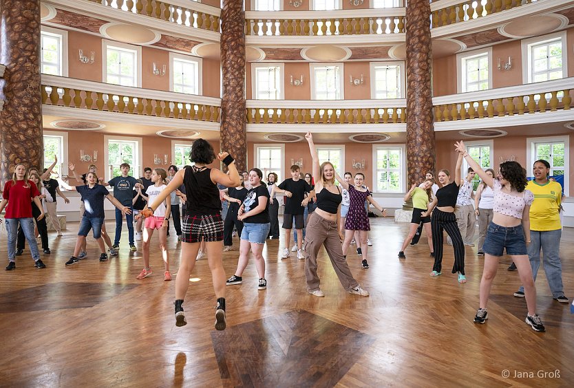 Proben zum Musical "Musical-Helden" im Achteckhaus in Sondershausen (Foto: Jana Gro&szlig;)