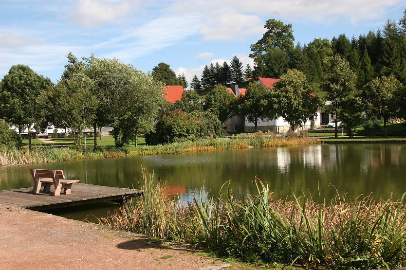 Dorfteich in Kirchohmfeld (Foto: R.Wei&szlig;bach)