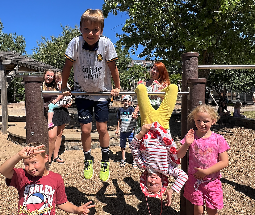 Auf dem Schulhof der Evangelischen Grundschule Nordhausen in den Ferien (Foto: Evangelische Grundschule Nordhausen)
