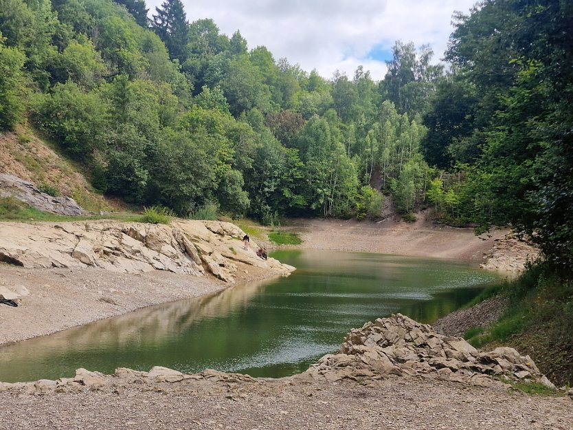 In der N&auml;he von Tanne befindet sich der "blaue See", der bei unserem Besuch eher gr&uuml;n aussah. (Foto: nnz)