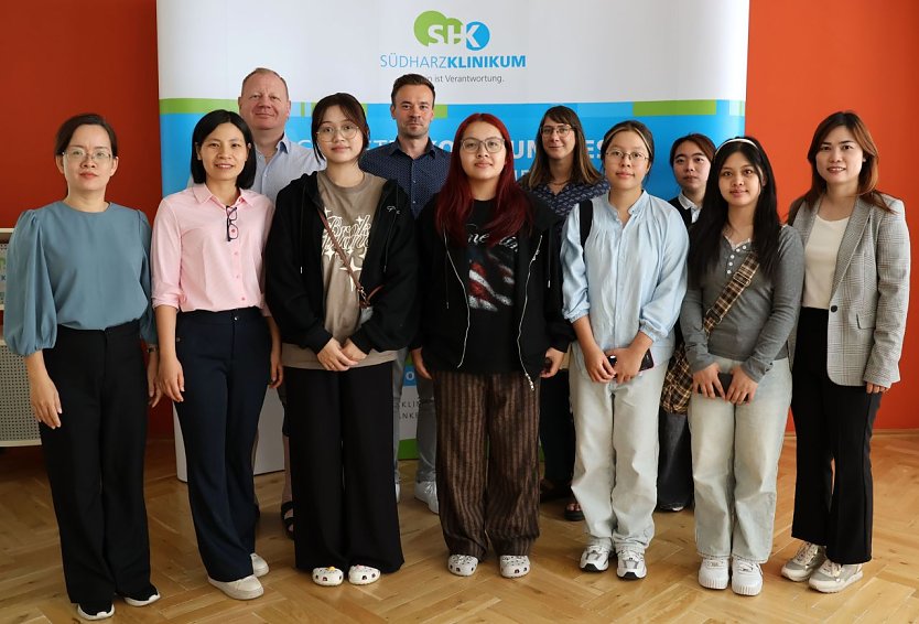 Neue Auszubildende am S&uuml;dharz-Klinikum (Foto: Pressestelle Landratsamt)