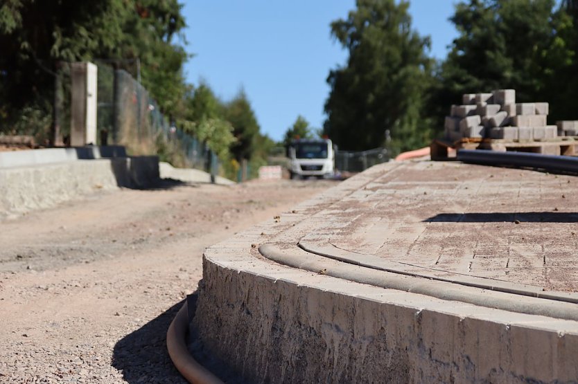 Baustelle im Gumpetal (Foto: Stadt Nordhausen)