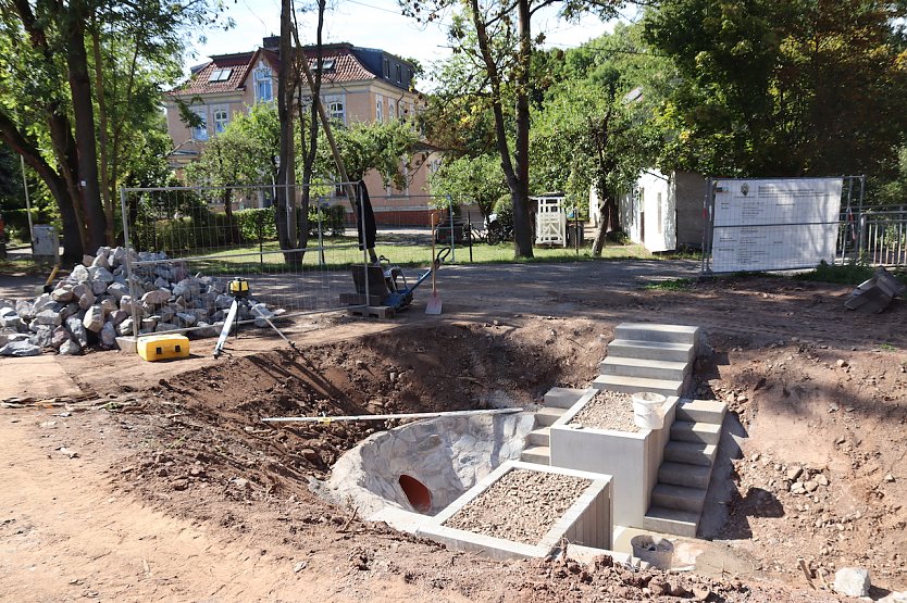 Abschlagbauwerk am Stadtpark (Foto: Stadtverwaltung Nordhausen)