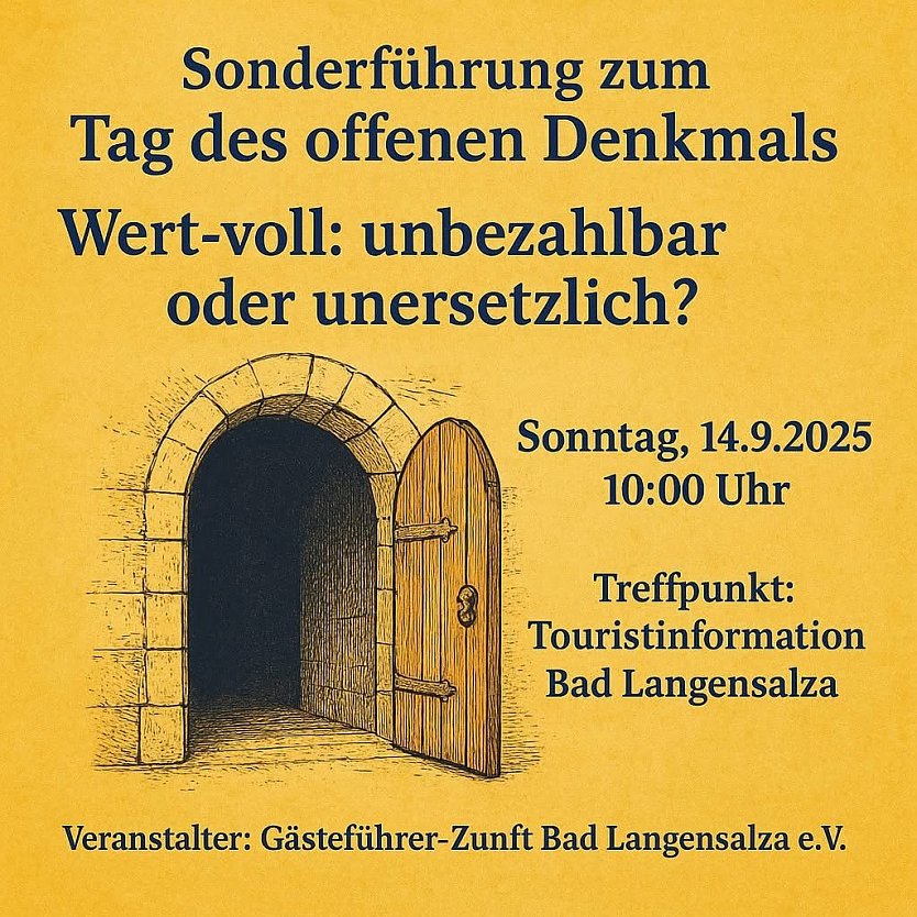 Ank&uuml;ndigung zur Sonderf&uuml;hrung am Sonntag in Bad Langensalza  (Foto: Patrick Kosiol )