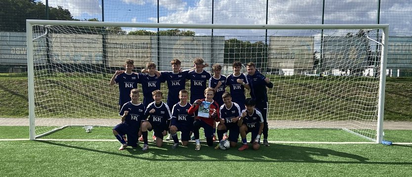 Die U17 Kicker des Schillergymnasiums wurden Kreismeister (Foto: Johannes Eichhorn)