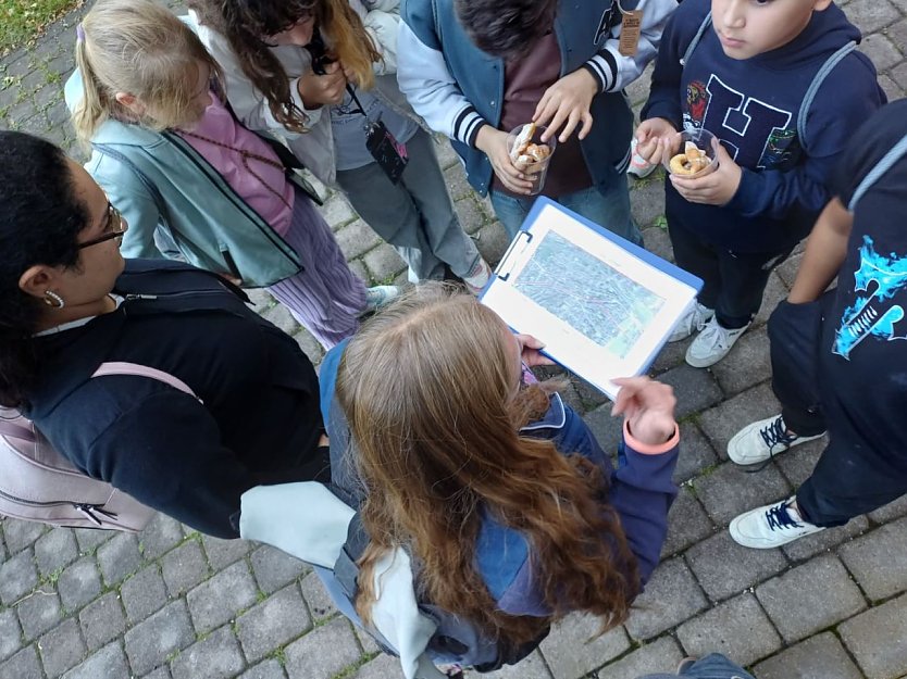 Jugendliche bei der Aktion "NichtMeinFleck" in Leinefelde (Foto: Markus Friedrich)