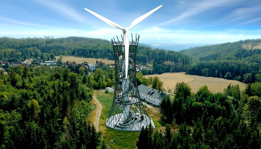 Hexenbesen mit Windrad? (Foto: nnz/KIgeneriert)