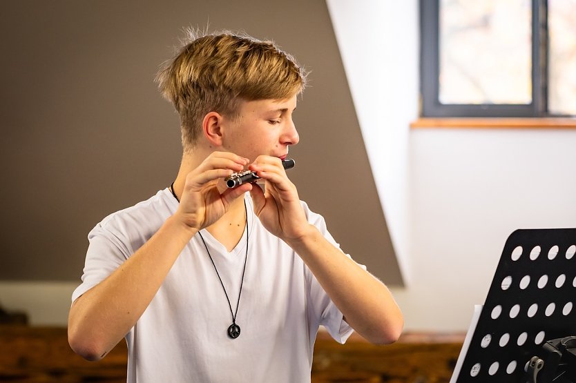 Piccolo-Fl&ouml;tist Benjamin Plag (Foto: Jana Gro&szlig;)
