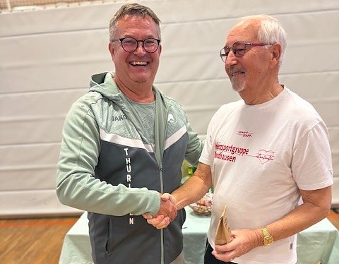 Ehrung für Dr. Kornmann (r.) (Foto: W.Roßmell) Ehrung für Dr. Kornmann (r.) (Foto: W.Roßmell)