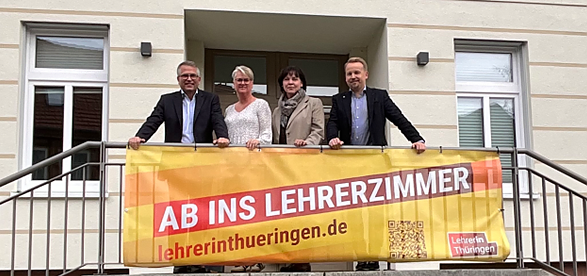 Karsten Frob&ouml;se, Ines B&ouml;rner, Carola B&ouml;ck und Marcel K&uuml;bler (v.l.n.r.) (Foto: C.Rheinl&auml;nder)