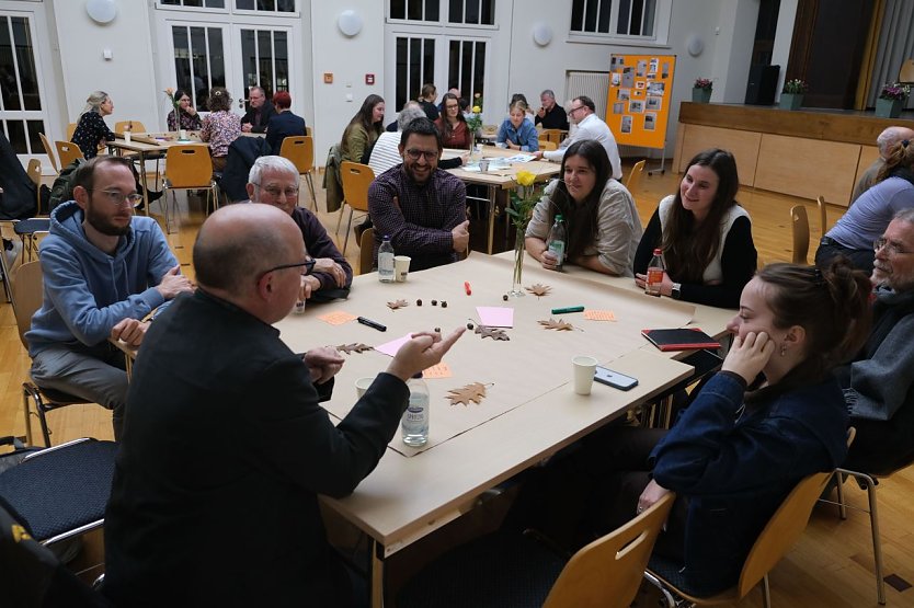 Erz&auml;hlcaf&eacute; zur Deutschen Einheit an der Hochschule Nordhausen (Foto: Tim R&uuml;ckschlo&szlig;)