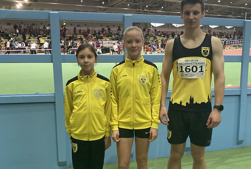 Ida Spiller, Lea Festa und Timon Rotter (Foto: LV Altstadt '98 Nordhausen)