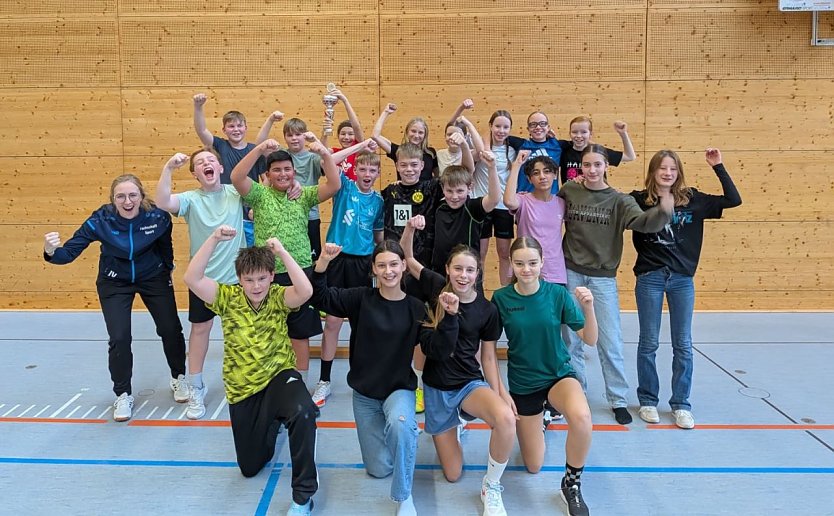 Die Zweifelderballer des Schiller-Gymnasiums (Foto: Josefine Vargas)