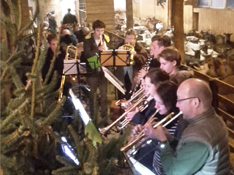 Advent bei den Ziegen (Foto: Christine Heimrich)
