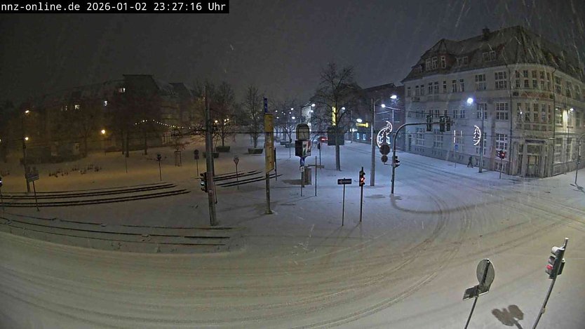 Nordhausen, Webcam Magnet-Kreuzung am 2. Januar 2026 (Foto: vgf)