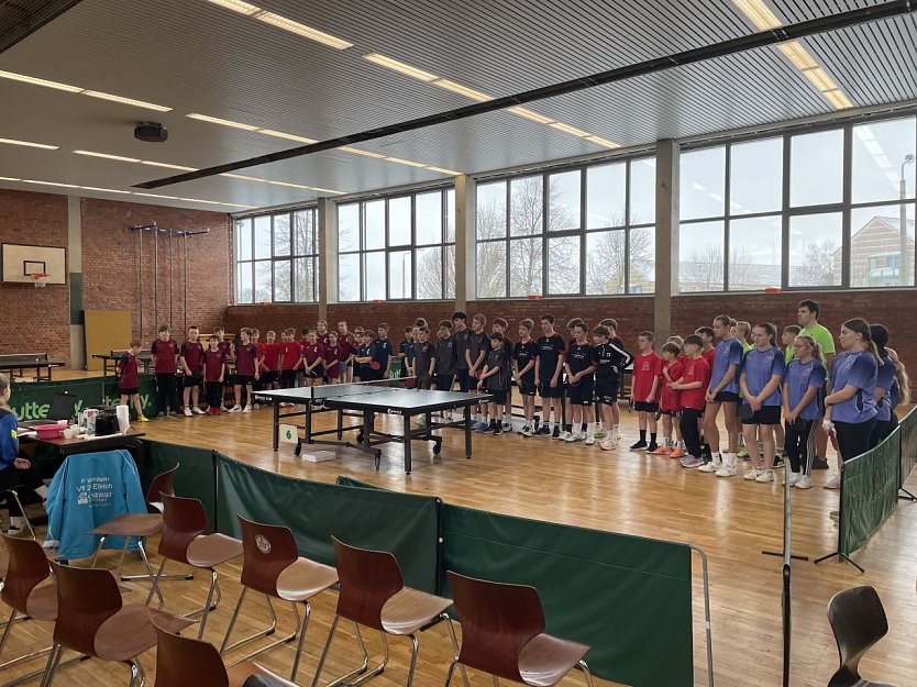 Eröffnung des Tischtennis-Wettkampfs in Bleicherode. (Foto: Jan Gebhardt) Eröffnung des Tischtennis-Wettkampfs in Bleicherode. (Foto: Jan Gebhardt)