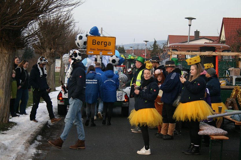 Karnevalsumzug in Berga.  (Foto: Ulrich Reinboth)