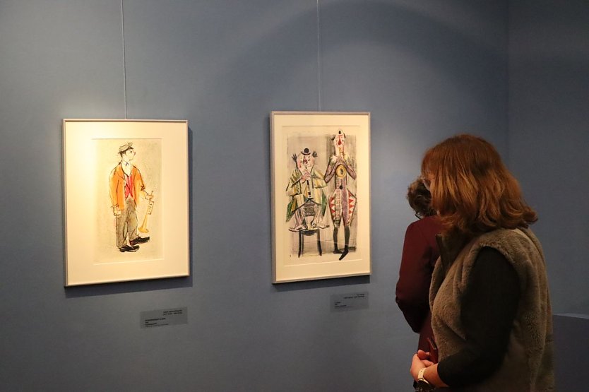 Um Clowns geht es derzeit im Kunsthaus Meyenburg. (Foto: Lutz Fischer)