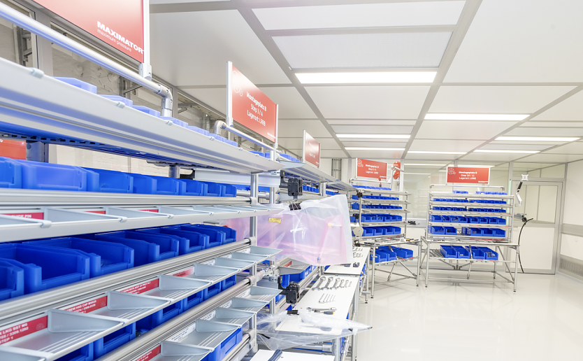 Die kontrollierten Reinraumbedingungen minimieren Partikel, Verunreinigungen und Umwelteinfl&uuml;sse. Dadurch entstehen Produkte mit konstant hoher Qualit&auml;t, Pr&auml;zision und Funktionalit&auml;t � auch bei anspruchsvollen Anwendungen.  (Foto: Maximator)