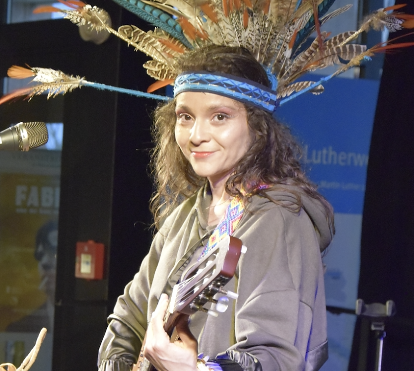 Maria-Moctezuma singt demn&auml;chst am Panorama-Museum (Foto: Fred B&ouml;hme)
