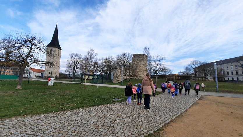 Die kleinen Sp&uuml;rnasen waren in Nordhausen unterwegs.  (Foto: Kita Kleine Sp&uuml;rnasen)