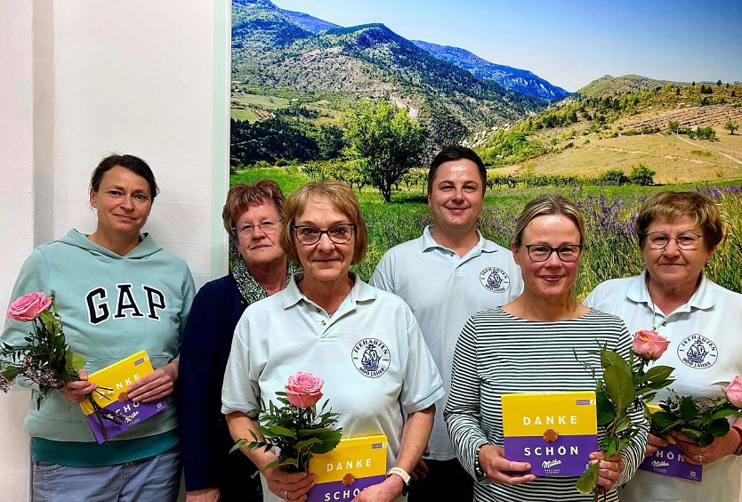 Der neue Vorstand des Seeh&auml;user Heimatvereins. (Foto: Isolde Schobe&szlig;)