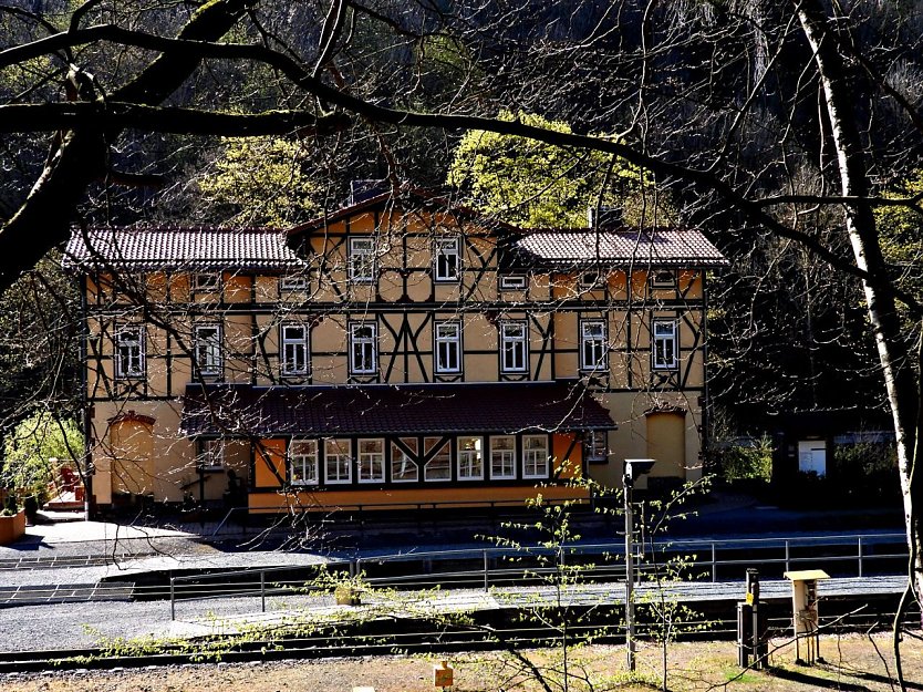 Ab der Eisfelder Talm&uuml;hle wird die HSB-Strecke gesperrt. (Foto: Peter Blei)