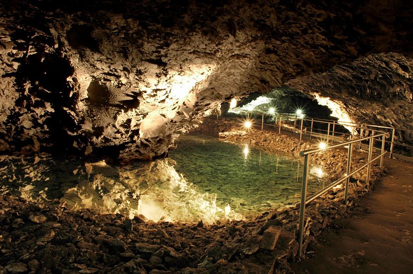 Die Neptungrotte in der Barbarossah&ouml;hle.  (Foto: Anke Schreyer)
