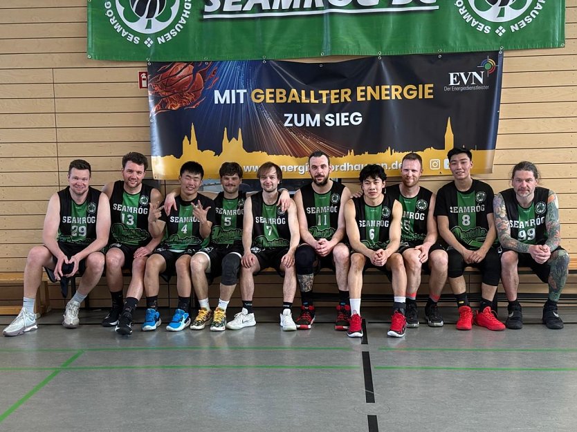 Die Basketballer des Seamr&oacute;g BC haben es in der Landesliga bis in die Final Four geschafft, mussten sich dann aber Gera geschlagen geben (Foto: Seamr&oacute;g BC)