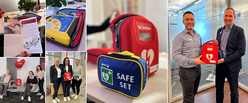 Die Kreissparkasse hat in vier Filialen Defibrillatoren installiert (Foto: KSK)